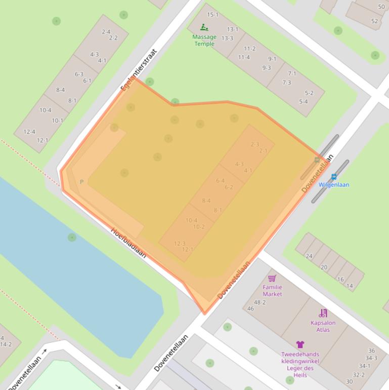 Kaart van postcodegebied 6841EG.