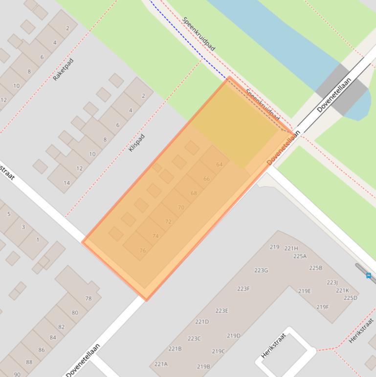 Kaart van postcodegebied 6841EK.