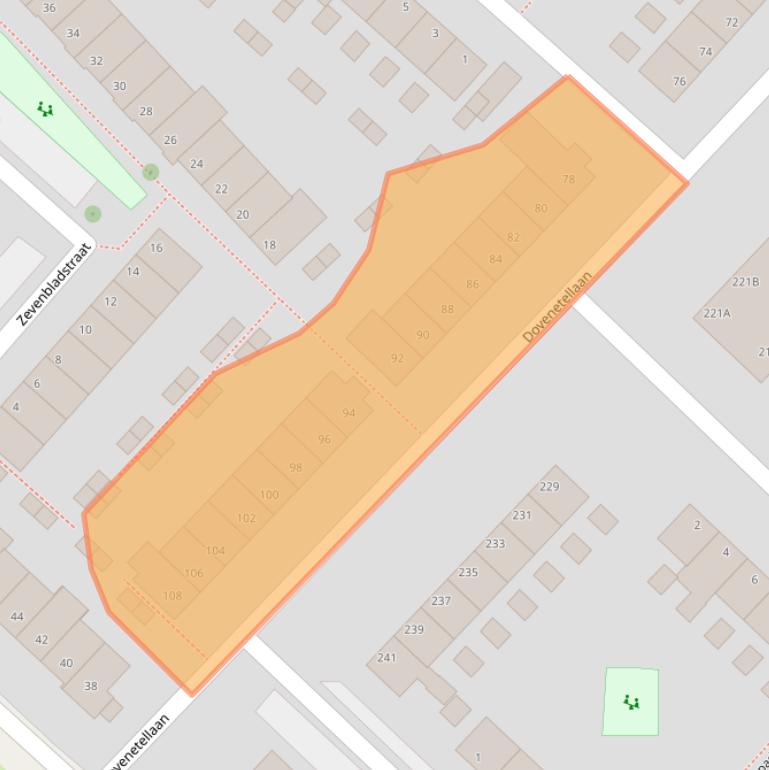 Kaart van postcodegebied 6841EL.