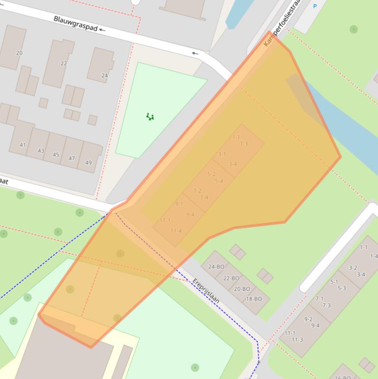 Kaart van postcodegebied 6841EM.