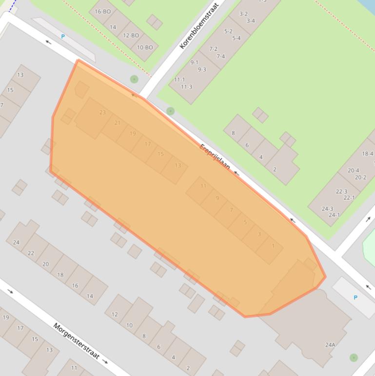 Kaart van postcodegebied 6841ER.