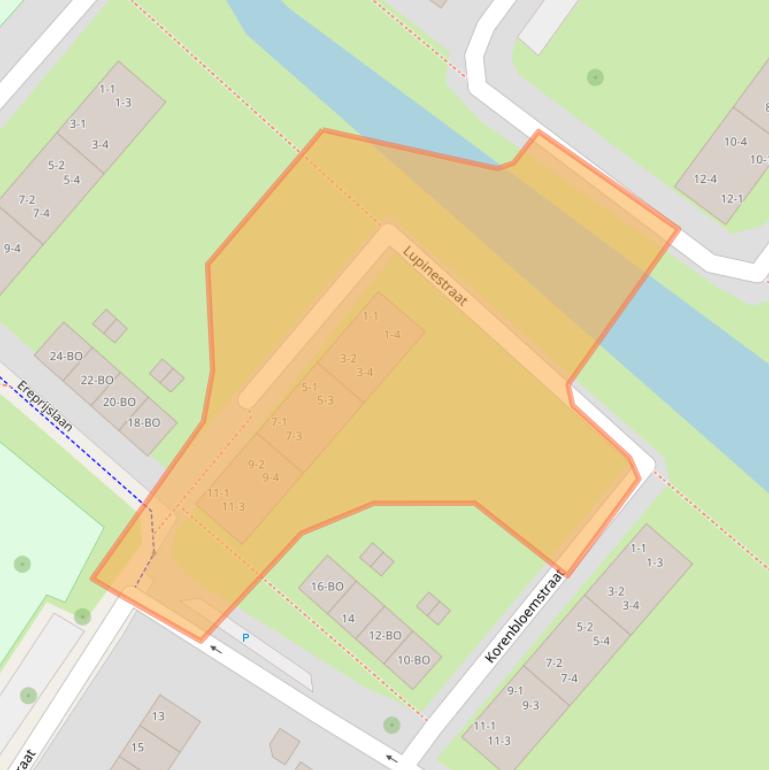 Kaart van postcodegebied 6841GB.