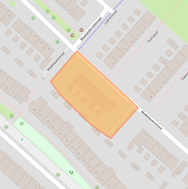 Kaart van postcodegebied 6841GH.