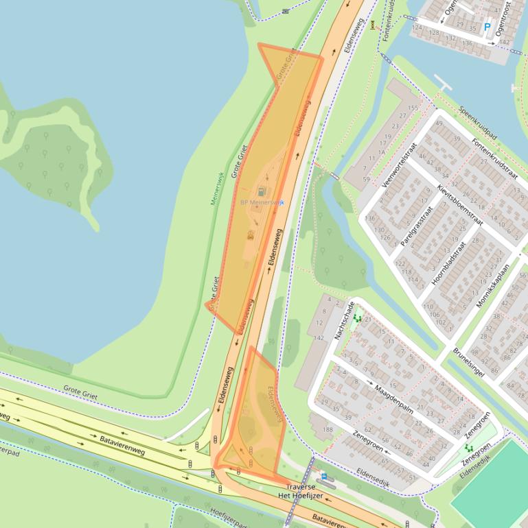 Kaart van postcodegebied 6841HP.