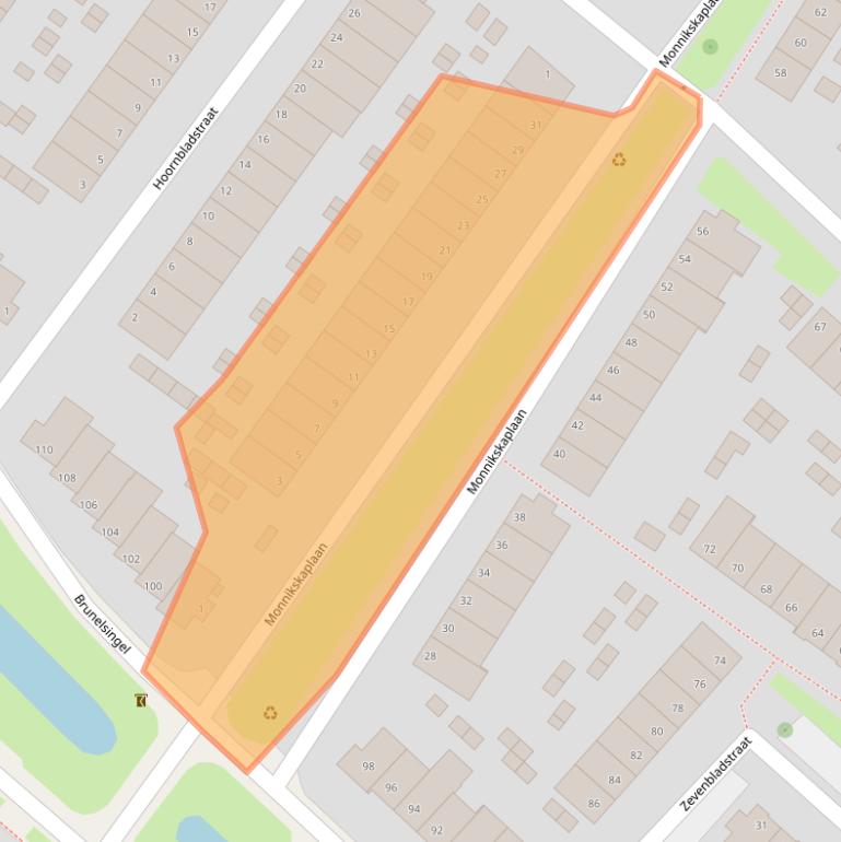 Kaart van postcodegebied 6841KC.