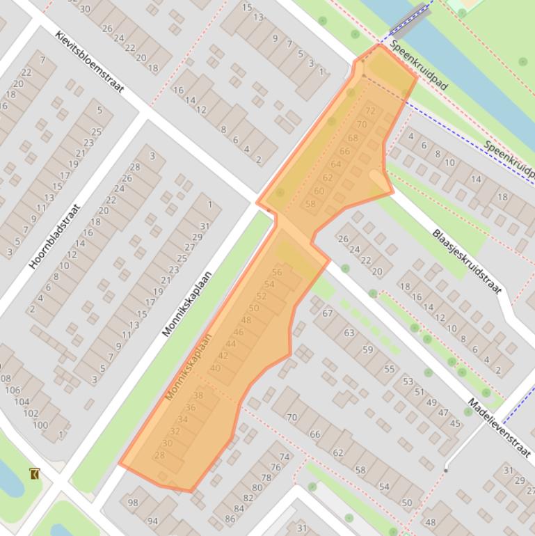 Kaart van postcodegebied 6841KH.