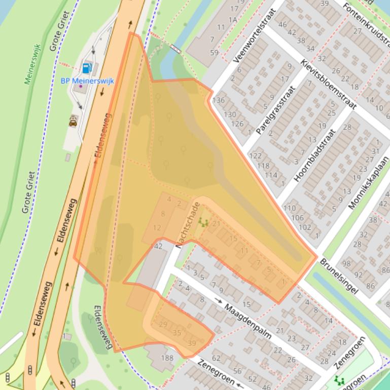 Kaart van postcodegebied 6841KM.