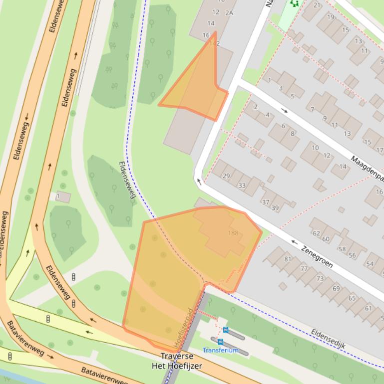 Kaart van postcodegebied 6841KP.