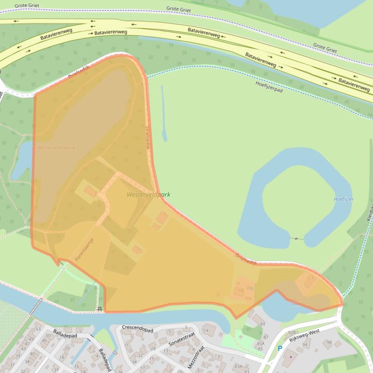 Kaart van postcodegebied 6842AA.