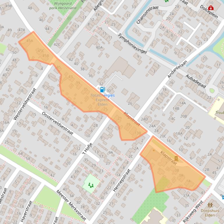 Kaart van postcodegebied 6842AC.