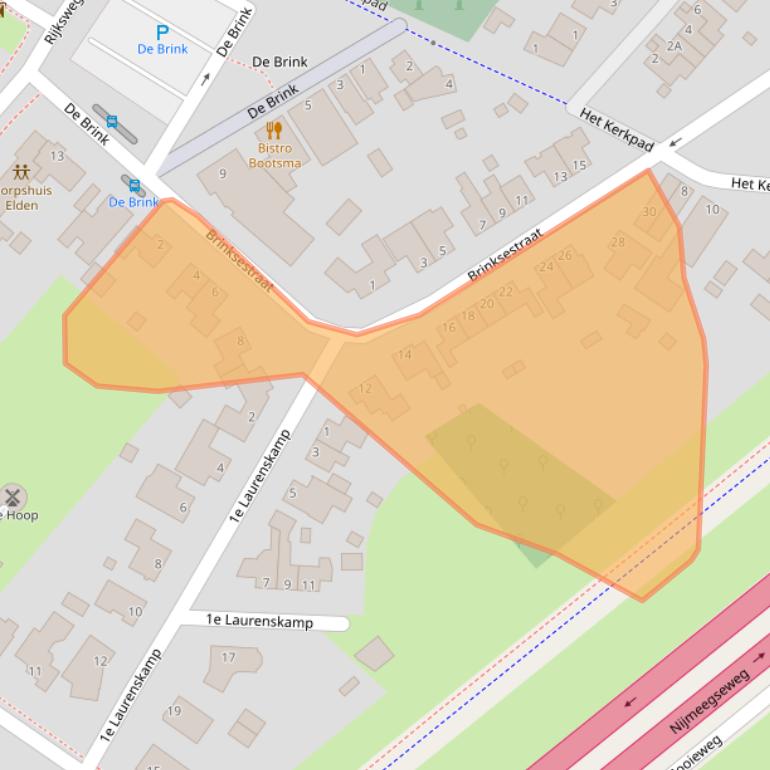 Kaart van postcodegebied 6842AP.