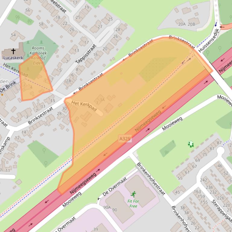 Kaart van postcodegebied 6842AR.