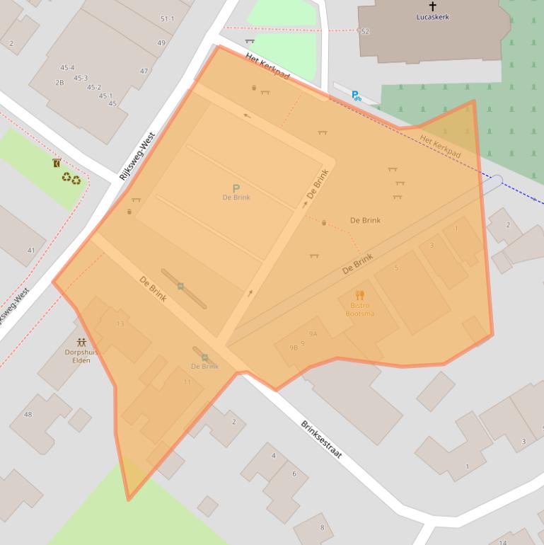 Kaart van postcodegebied 6842AT.