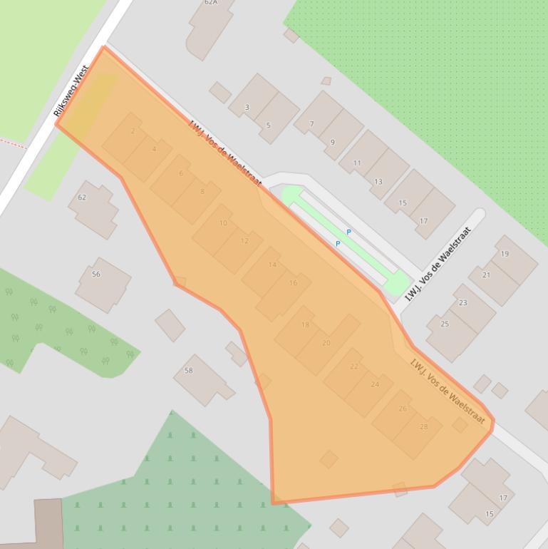 Kaart van postcodegebied 6842AW.