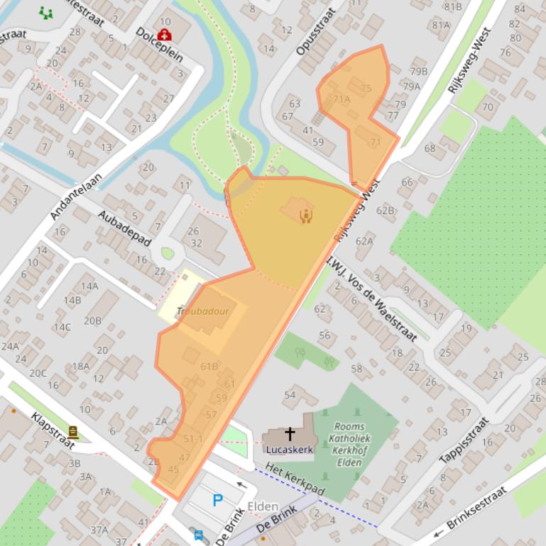 Kaart van postcodegebied 6842BB.