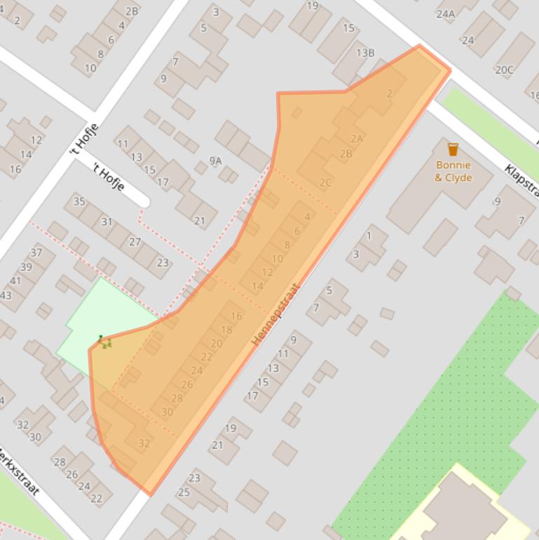 Kaart van postcodegebied 6842BK.