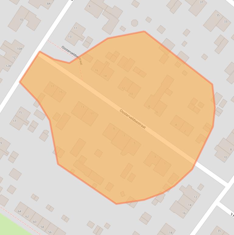 Kaart van postcodegebied 6842BP.