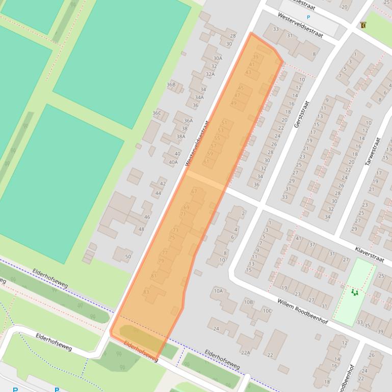 Kaart van postcodegebied 6842BS.