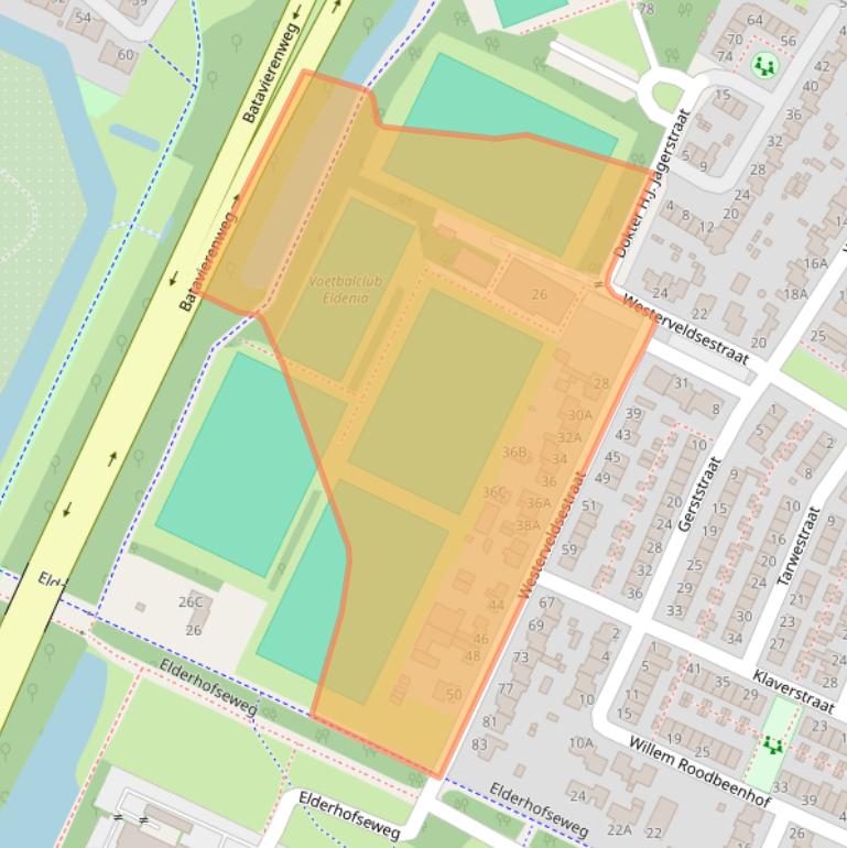 Kaart van postcodegebied 6842BV.