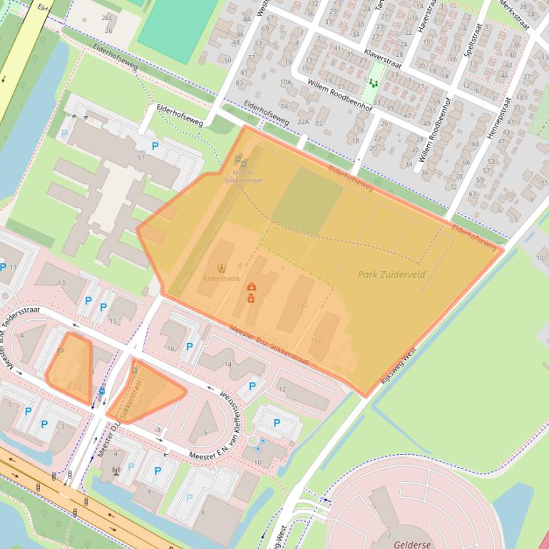 Kaart van postcodegebied 6842CW.