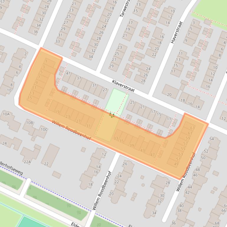 Kaart van postcodegebied 6842CX.