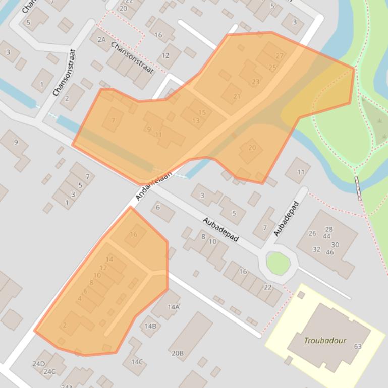 Kaart van postcodegebied 6842DA.