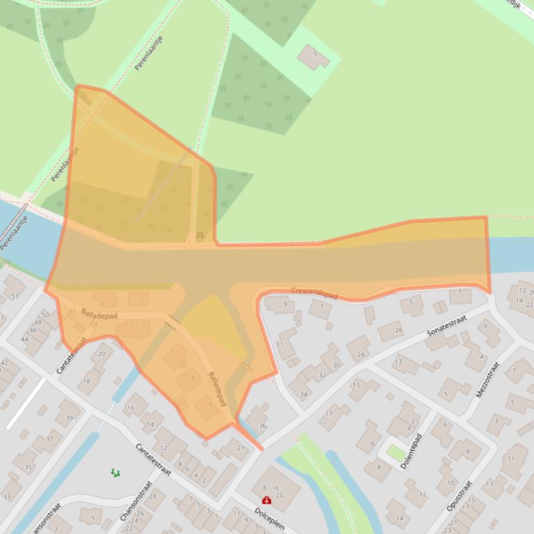 Kaart van postcodegebied 6842DK.