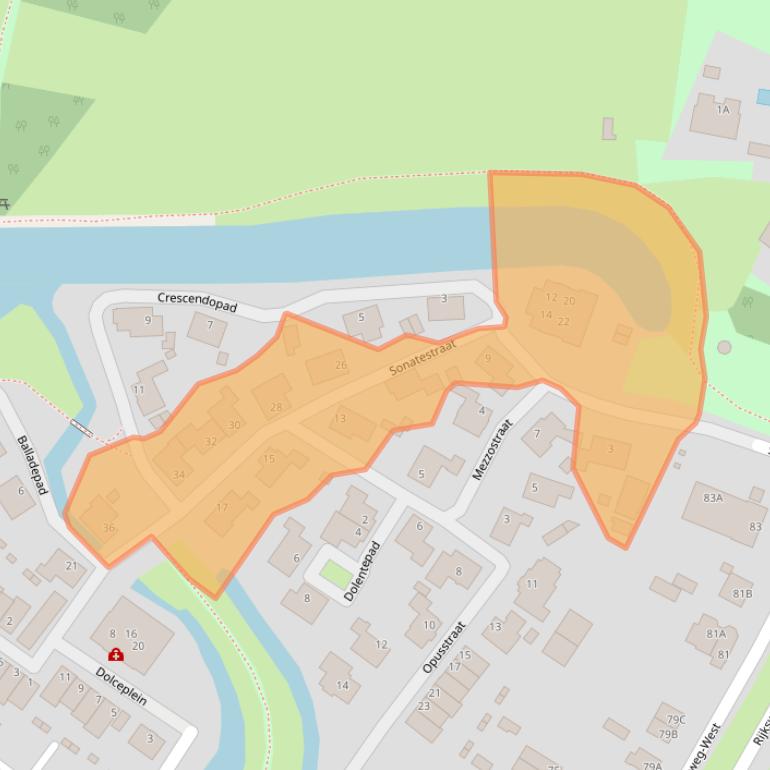 Kaart van postcodegebied 6842DM.