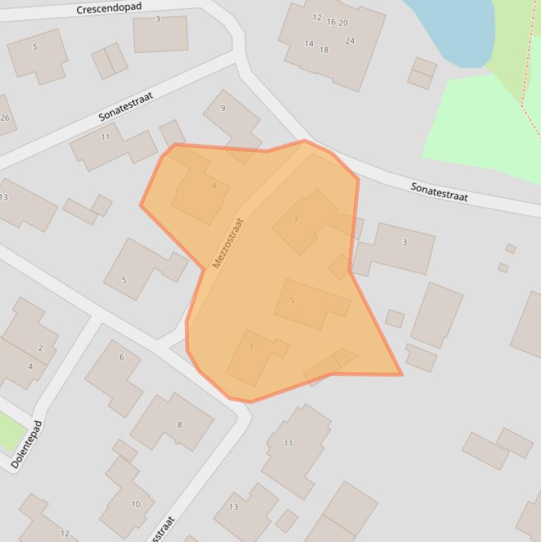 Kaart van postcodegebied 6842DP.