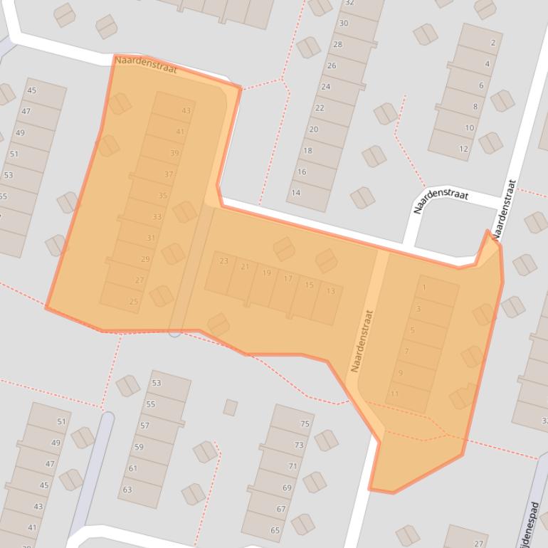 Kaart van postcodegebied 6843AC.