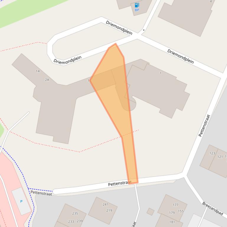 Kaart van postcodegebied 6843AR.