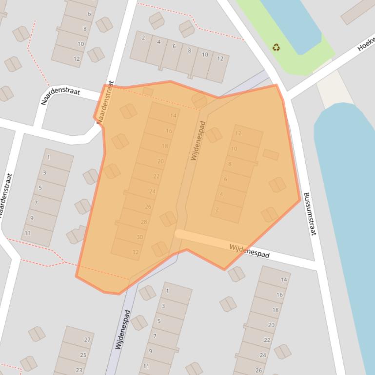 Kaart van postcodegebied 6843AX.