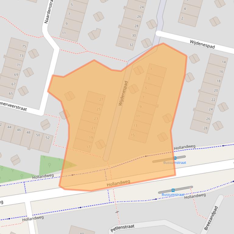 Kaart van postcodegebied 6843AZ.
