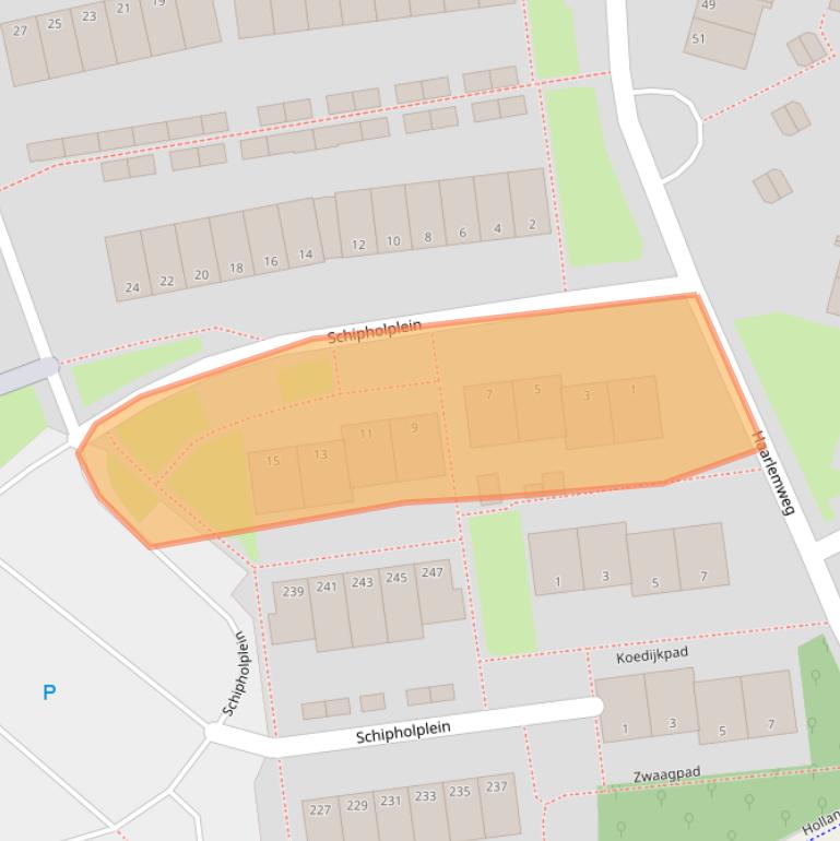 Kaart van postcodegebied 6843BA.