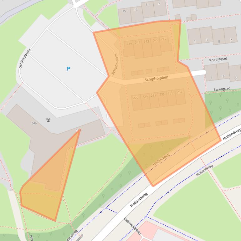 Kaart van postcodegebied 6843BR.