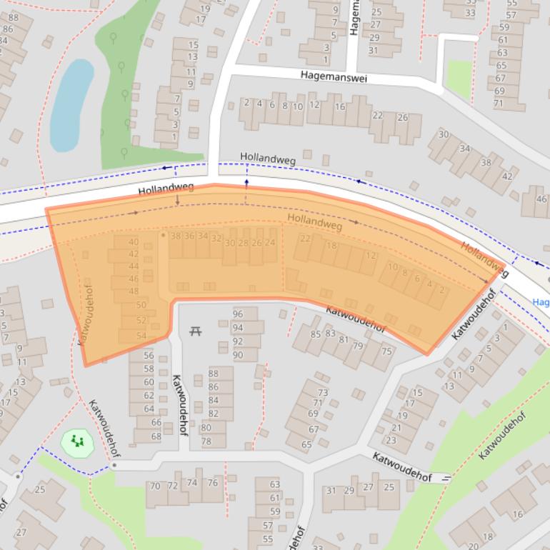 Kaart van postcodegebied 6843BX.