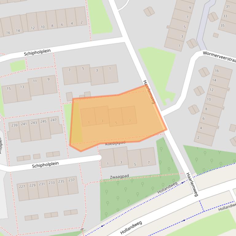 Kaart van postcodegebied 6843CD.