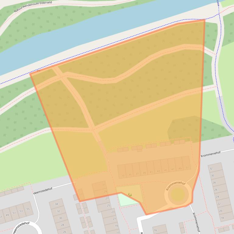 Kaart van postcodegebied 6843CH.