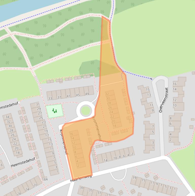 Kaart van postcodegebied 6843CJ.