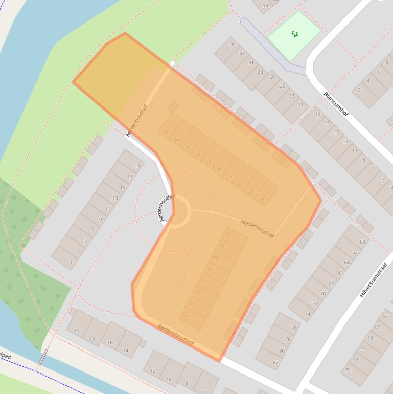 Kaart van postcodegebied 6843CZ.