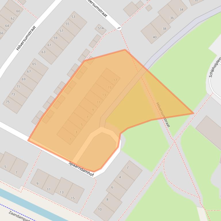 Kaart van postcodegebied 6843DB.