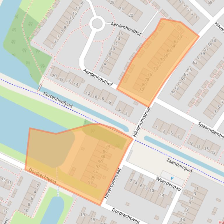 Kaart van postcodegebied 6843DL.