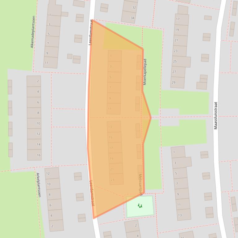 Kaart van postcodegebied 6843DP.