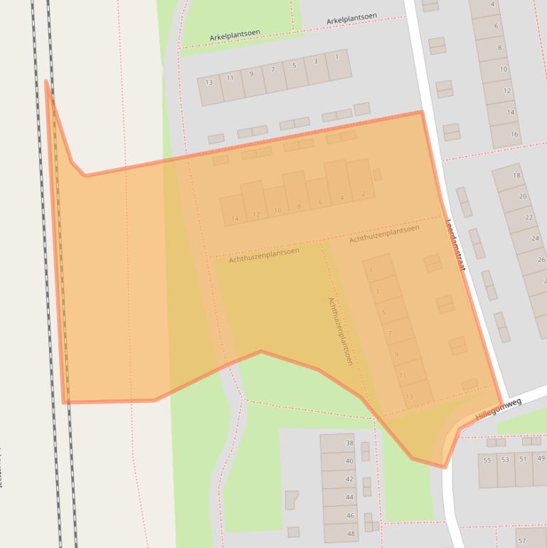 Kaart van postcodegebied 6843DW.