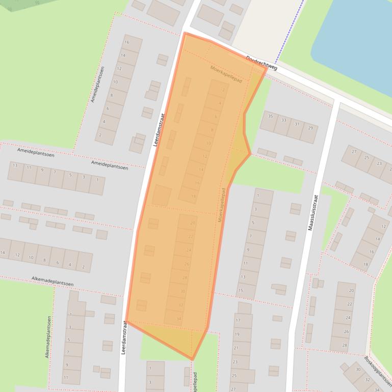 Kaart van postcodegebied 6843EB.