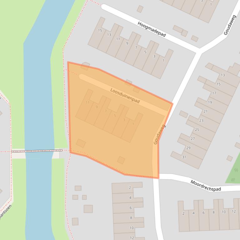 Kaart van postcodegebied 6843EH.