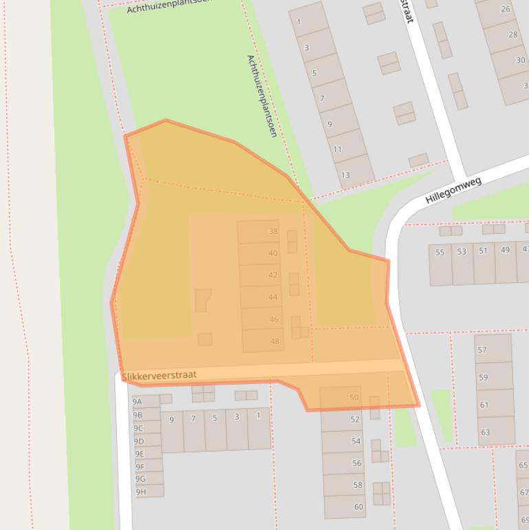 Kaart van postcodegebied 6843ET.