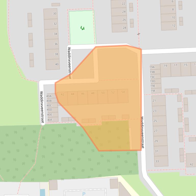 Kaart van postcodegebied 6843GE.