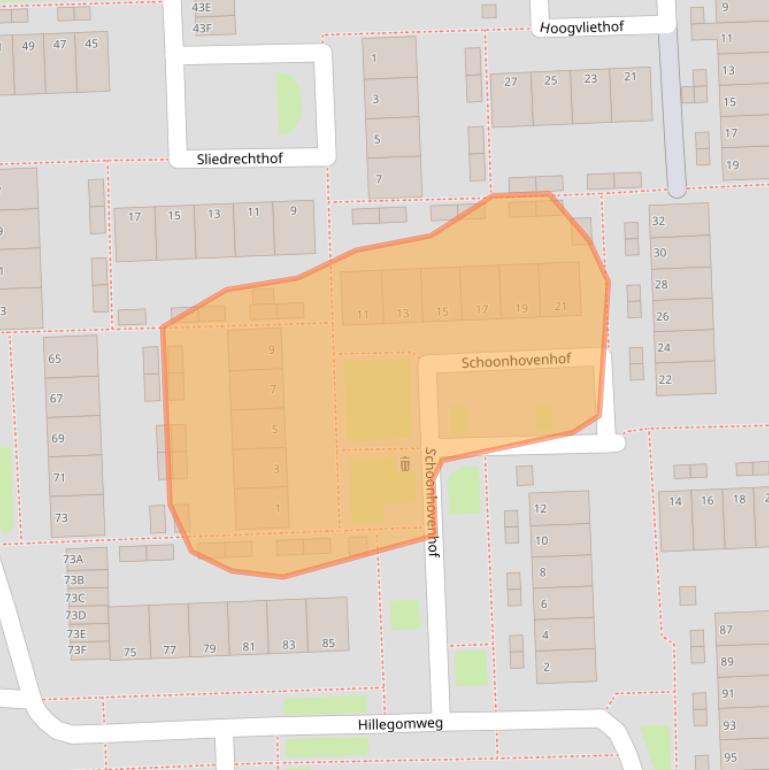 Kaart van postcodegebied 6843GJ.
