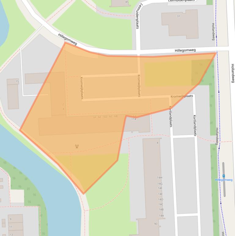 Kaart van postcodegebied 6843GR.